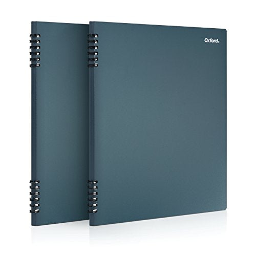 Oxford Stone Paper Notebook, 8-1/2" x 11", Blue Cover, 60 Sheets, 2 Pack (161646)